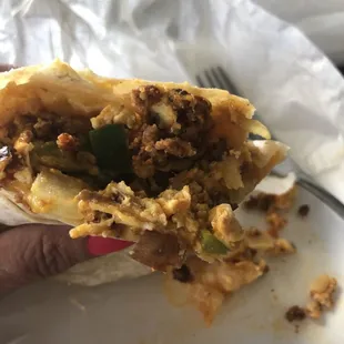 Chorizo burrito