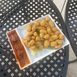 Fried Cheese Curds these were tasty