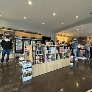 A portion of the selection of beer for purchase