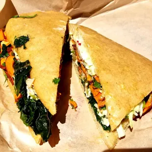 Roast Chicken and Sweet Potato Sandwich