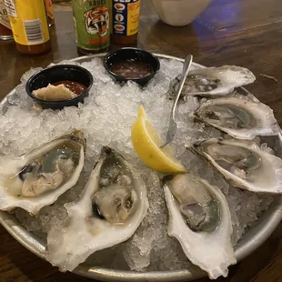 Fresh Carolina oysters
