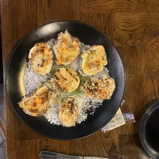 Garlic parmesan oysters