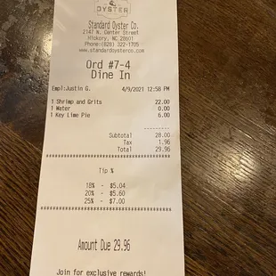 Invoice and online prices.