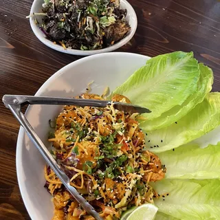 CRISPY SHRIMP LETTUCE CUPS