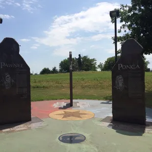 They had the information on the six tribes at the beginning of the walk and at the circular viewing are
