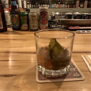 My drink in this cool environment