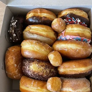 Dozen assorted donuts