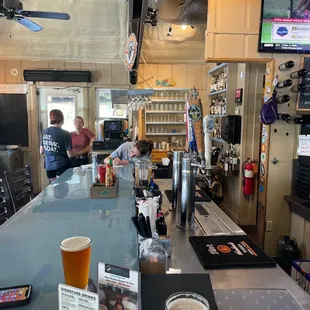 Upstairs bar before lunch crowd.