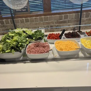 interior, salads
