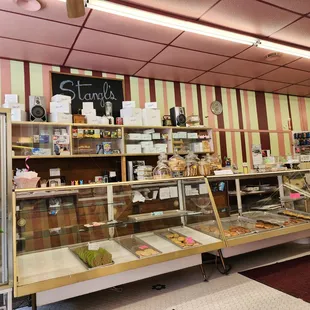 the interior of the store