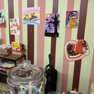 Decor at Stangl&apos;s Bakery in Ambridge, PA.