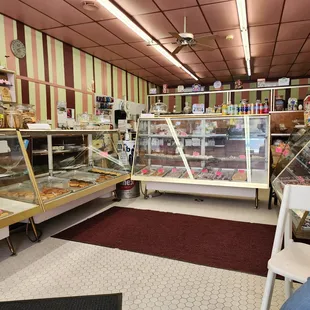 the interior of the store