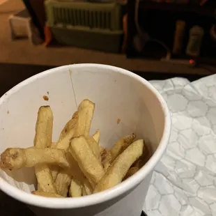 Cold and mushy and I couldn&apos;t even get a full cup of it