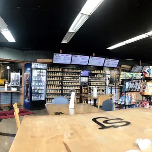 the inside of the store
