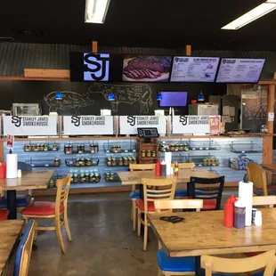 View inside from the tables.