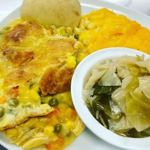 Chicken Pot Pie Special with 2 Sides