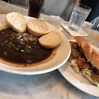Shrimp / Oyster Poor Boy Combo