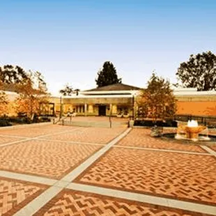 The view of the courtyard