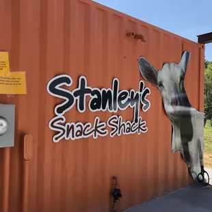 the side of the building