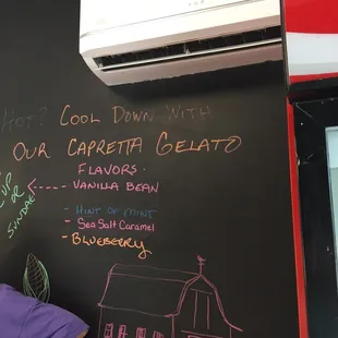 The Gelato menu..... this is Great!