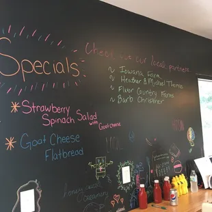 The Art and Menu Board