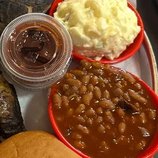 Potato Salad and Baked Beans