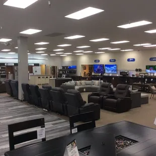 Large selection of TVs , home Theather seating