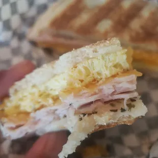Turkey breakfast panini