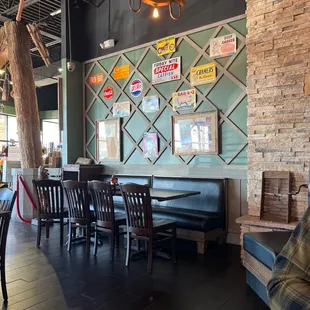 the dining area