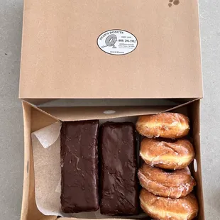 Glazed and chocolate bar