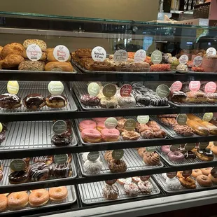 food, donuts, dough desserts