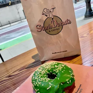 Love my green donut!