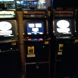 Slot machines.