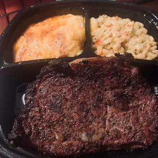 Ribeye with Mac/cheese