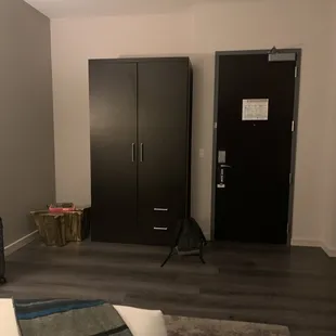 Closet and safe plus steamer for clothes