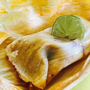 Carnitas tamale