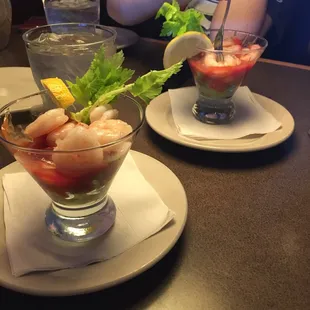 Shrimp cocktails- surprisingly good!