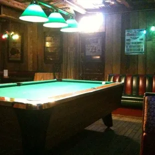 a pool table