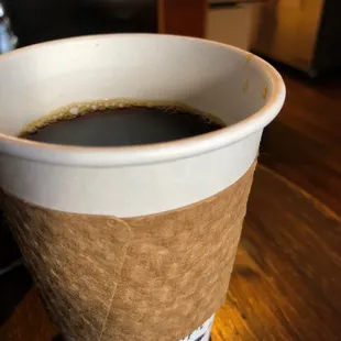 Black coffee goodness.