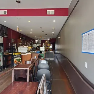 No outdoor seats. Closed by 3pm Mon. Standard menu. Near many shops on Haight St. Outdoors isn&apos;t the cleanest.
