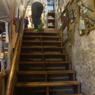 Steps leading up the the second floor.