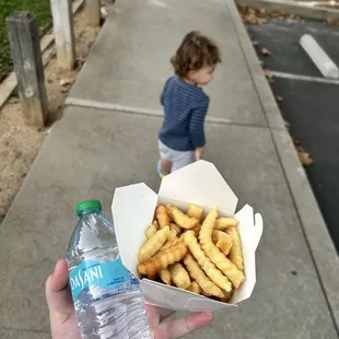 Fries and water