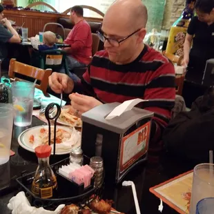 Took my son and his wife out to eat.