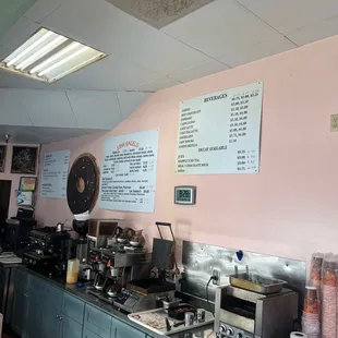 the inside of a restaurant