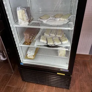 Slices of 7-layer cake