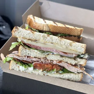 a cut in half sandwich