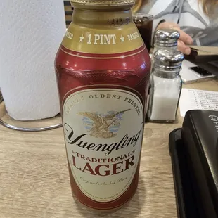 Yuengling traditional in a sassy aluminum bottle!