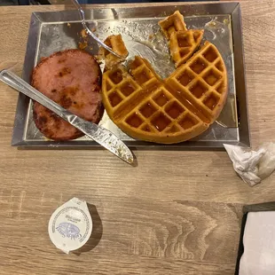 Waffle is a hard as a rock!