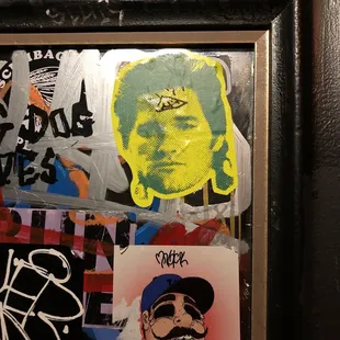Neon Kurt Russell sticker