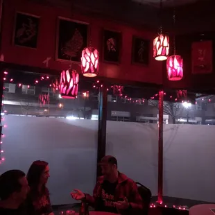 Multiple unique swag lights